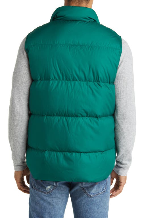 L.l.bean Bean's Trail Model Down Vest '82 In Emerald Spruce