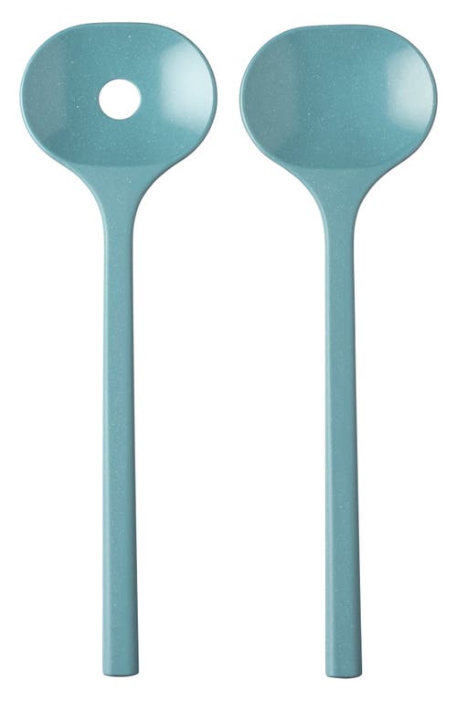 Rosti Mepal Bloom Salad Serving Set In Green