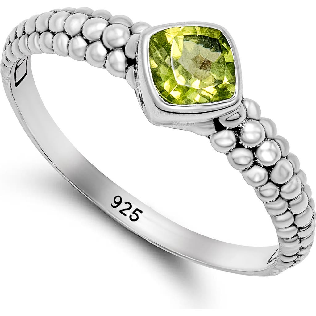 Shop Samuel B. Stone Cushion Ring In Green