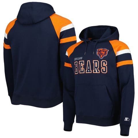 Men's Starter Navy Chicago Bears Extreme Full-Zip Hoodie Jacket