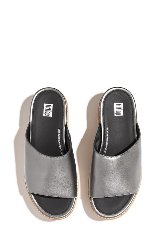 Shop Fitflop Eloise Wedge Sandal In Classic Pewter Mix