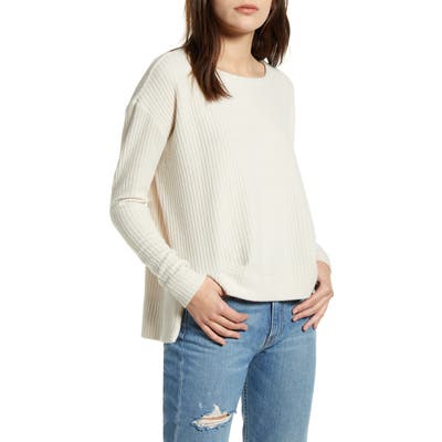 Splendid Crestone Waffle Knit Shirt, Beige
