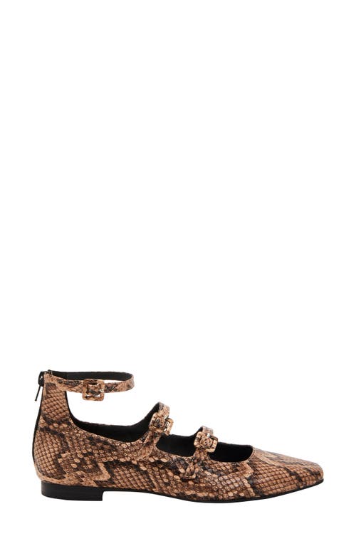 KATY PERRY KATY PERRY CONFIDANT SNAKESKIN PRINT MARY JANE FLAT