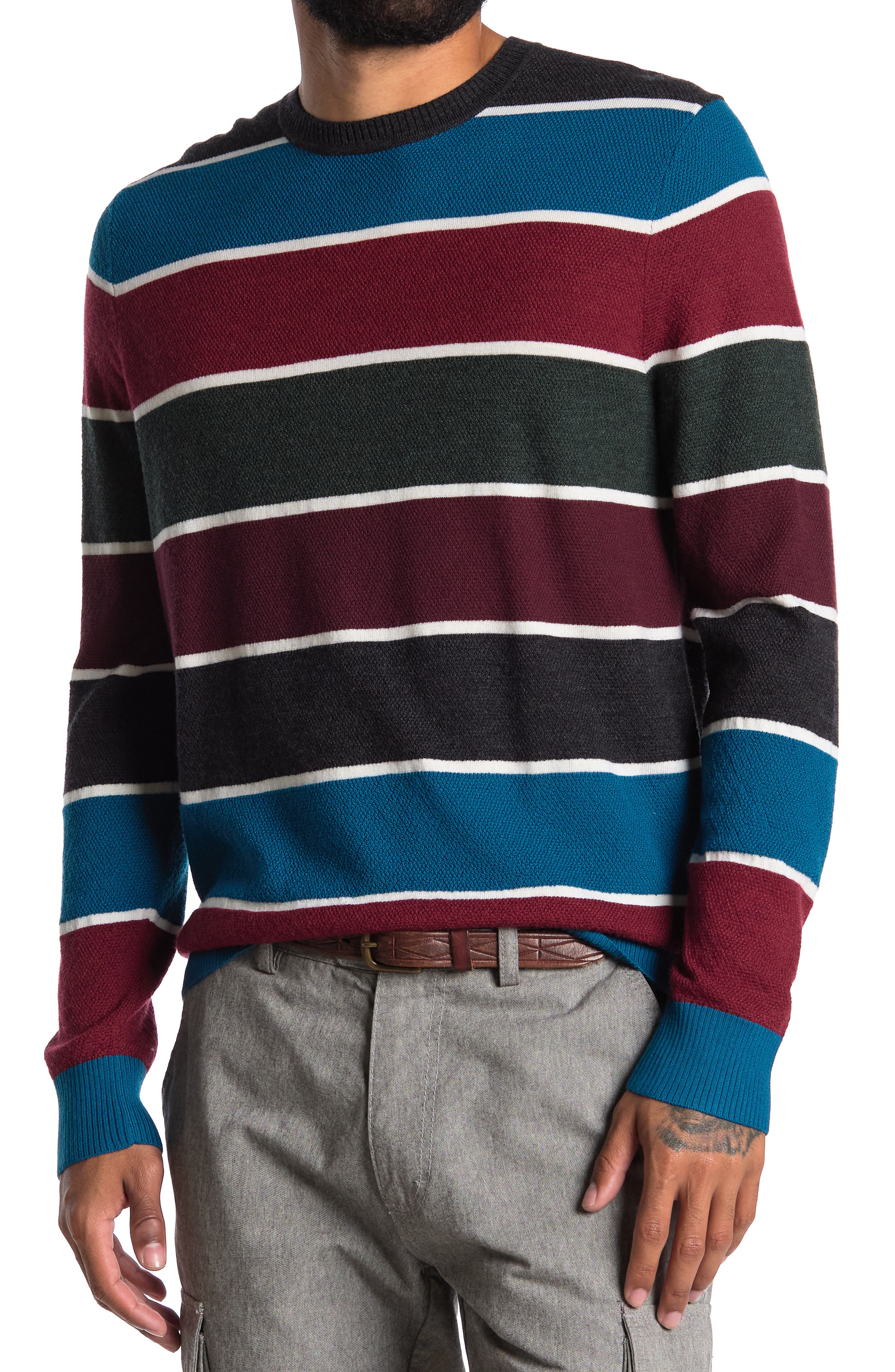 mens wool crewneck sweater