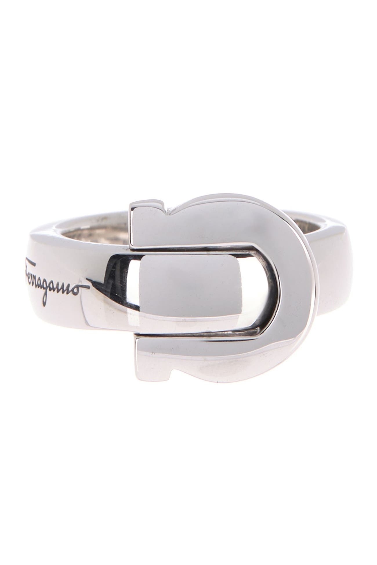 Salvatore Ferragamo | Sterling Silver Gancini Logo Ring | Nordstrom Rack