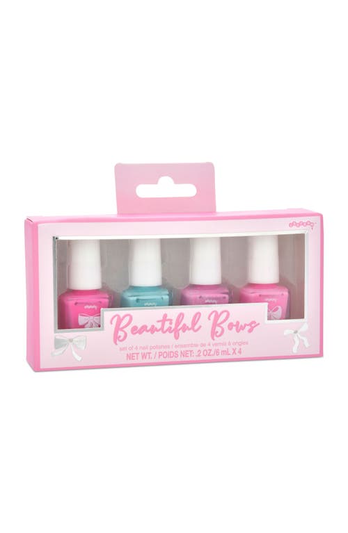 Iscream Kids' Beautiful Bows Assorted 4-pack Nail Polishes In Pink