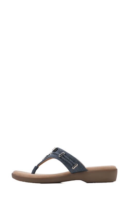Cliffs By White Mountain Bailee Sandal In Dark Blue/denim Fabric