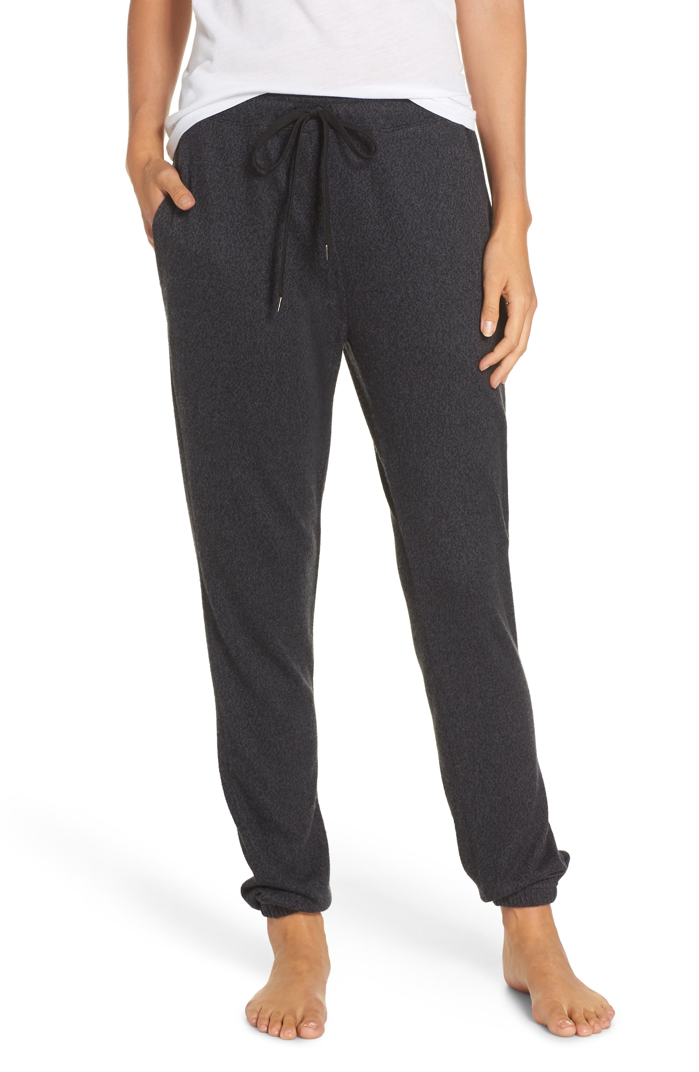 Felina Riley Sweater Knit Jogger Pants, Grey