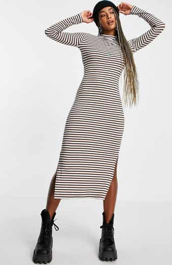 Topshop striped maxi dress hot sale