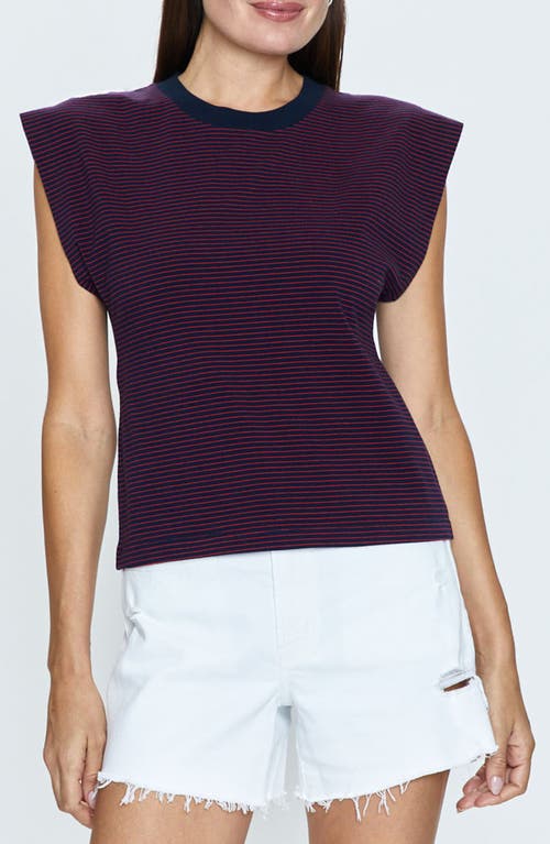 Marina Stripe Cotton T-Shirt in Mariners Stripe