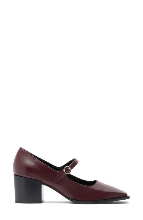 Aeyde Anya Square Toe Pump In Port