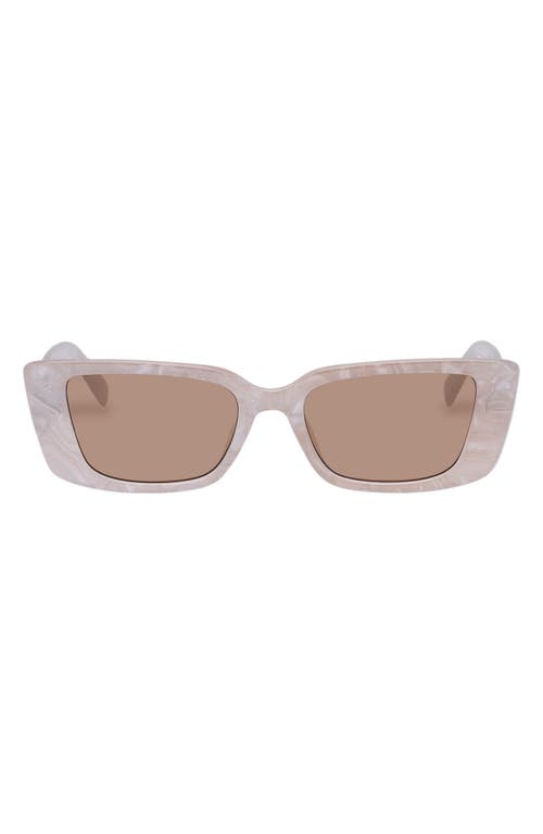 Novae 51mm Cat Eye Sunglasses in Linen Marble