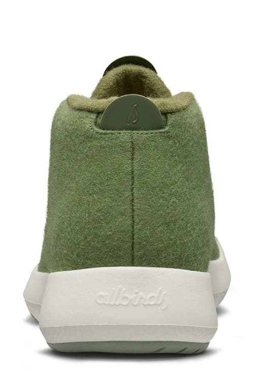 Shop Allbirds Mizzle Wool Runner Up Sneaker In Thunder Green/natural White