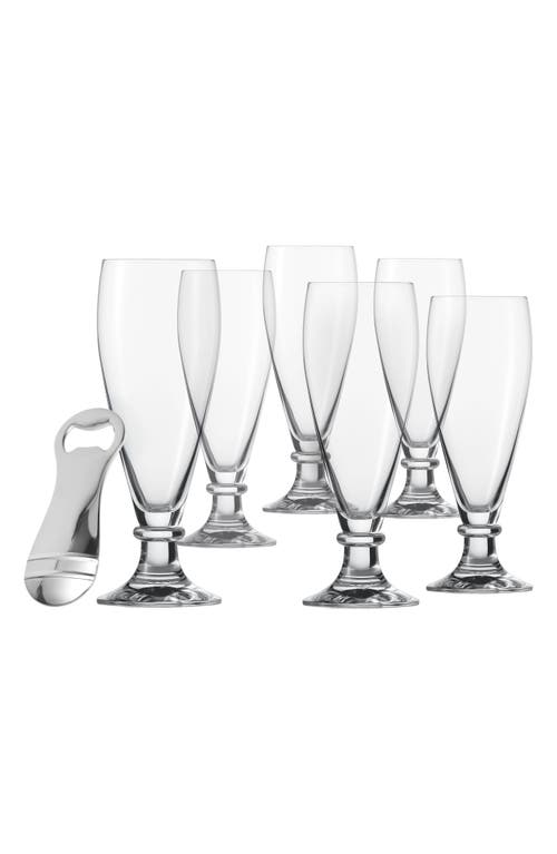 Fortessa Beer Lovers 7-Piece Gift Set in Clear 