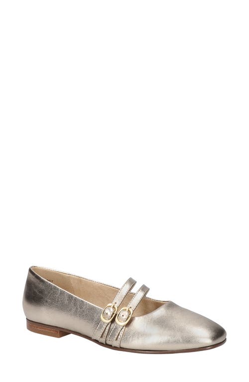 Bella Vita Davenport Double Strap Mary Jane Champagne Leather at Nordstrom,