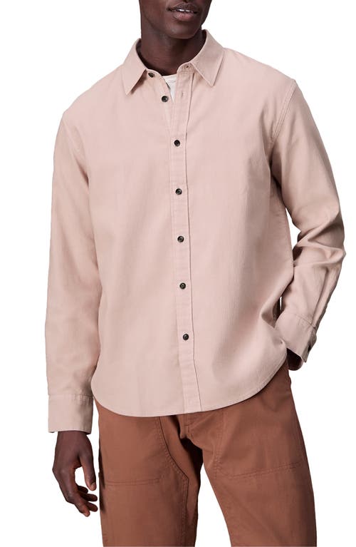 Shop Rag & Bone Finch Corduroy Button-up Shirt In Rosepink