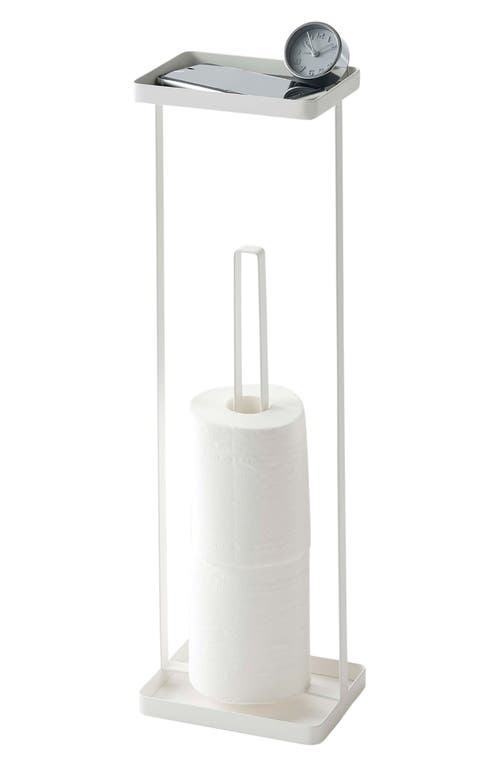 Yamazaki Toilet Paper Stand In White