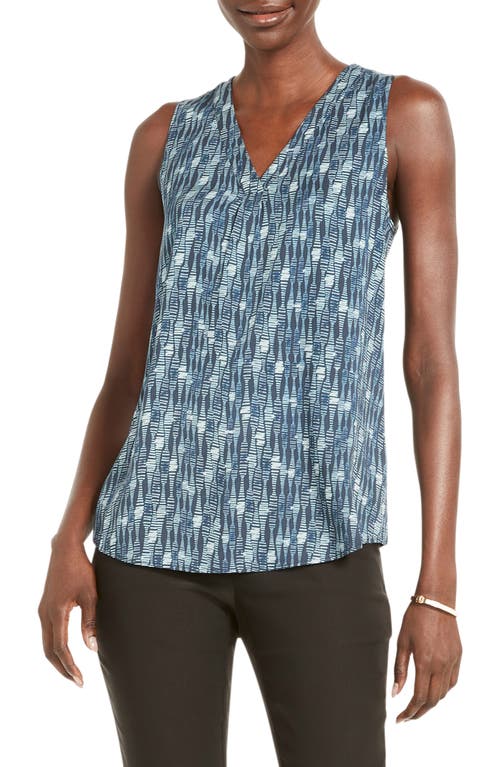 NIC+ZOE Rain Drop Live In Tank in Indigo Multi