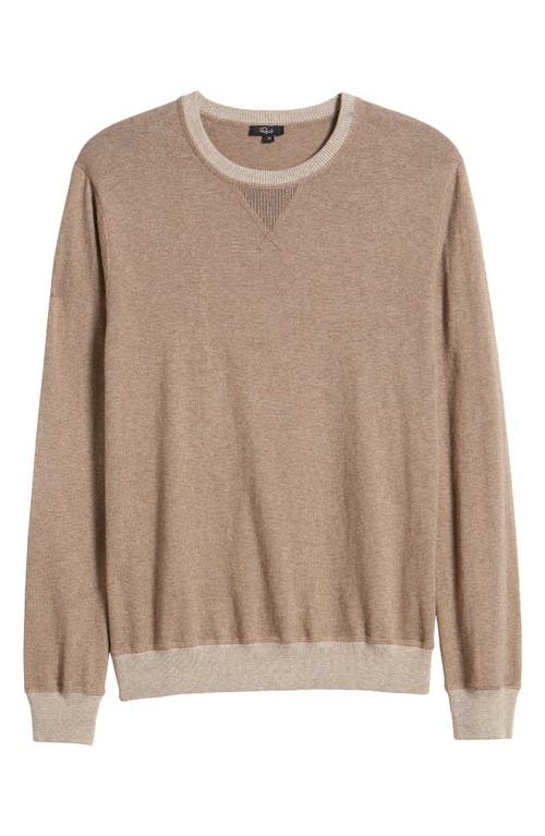Rails Burns Cotton Blend Sweater In Mocha Heather