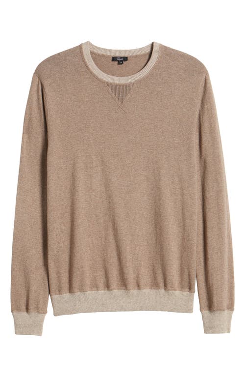 Shop Rails Burns Cotton Blend Sweater In Mocha Heather