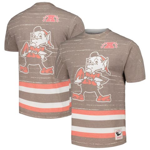 Men's Mitchell & Ness Brown Cleveland Browns Brownie The Elf