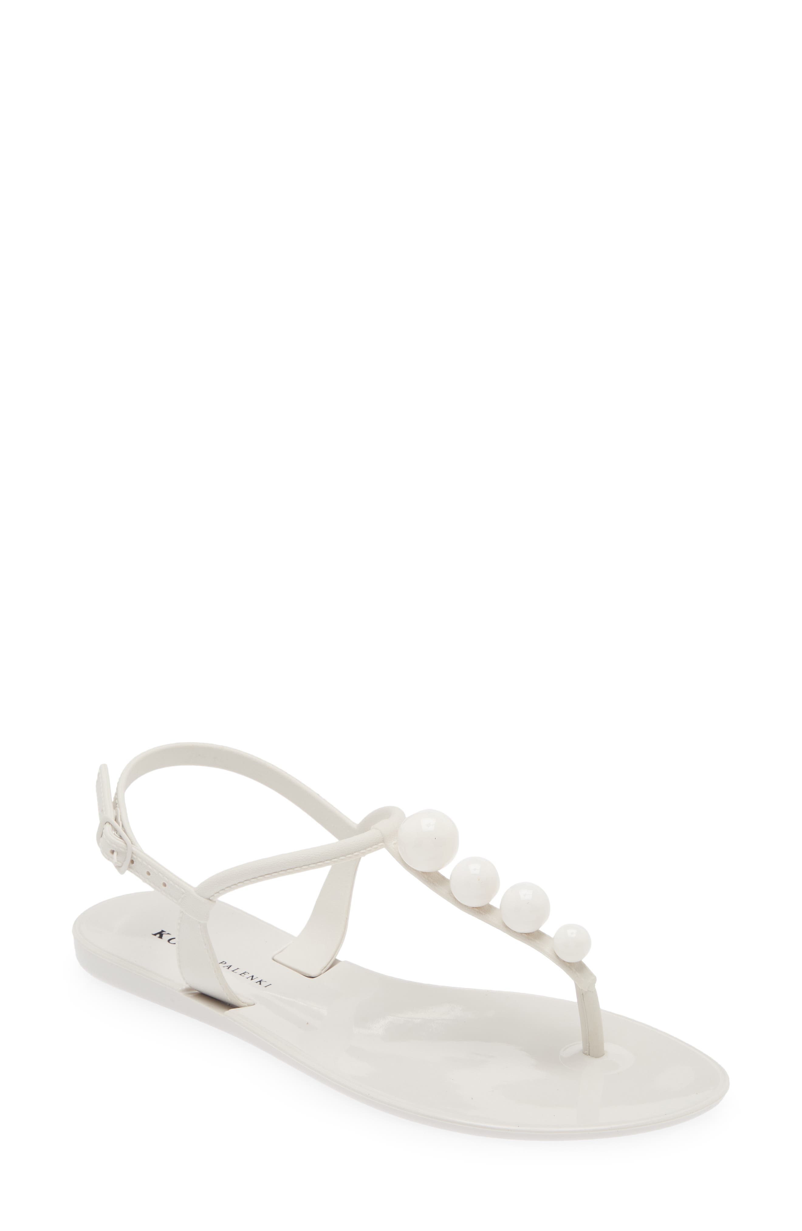 KOKO + PALENKI Rhea Jelly Slingback Sandal in White 