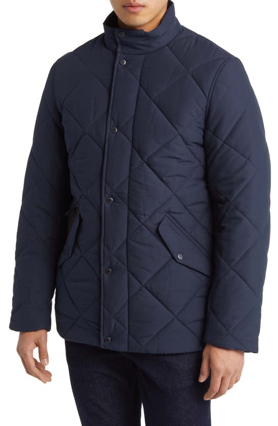 Barbour Winter Chelsea Quilted Jacket In Navy