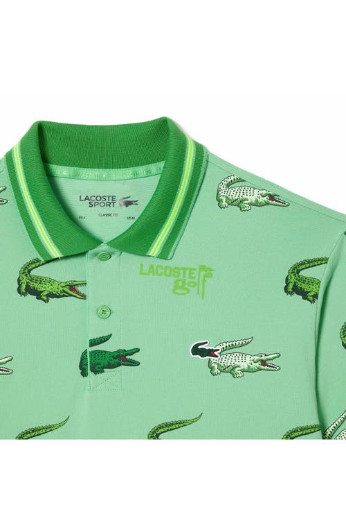 Shop Lacoste Street Golf Polo In Liamone/tarragon-liamone-