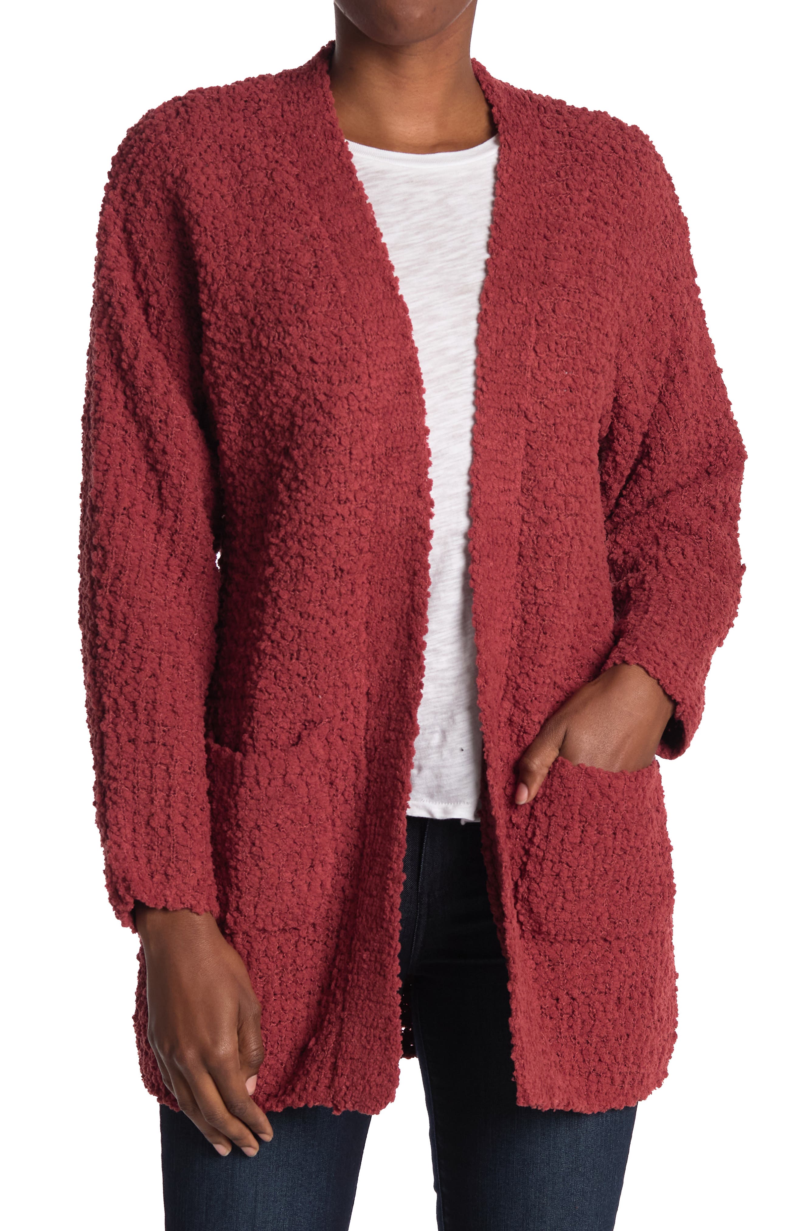 seven7 popcorn chenille sweater