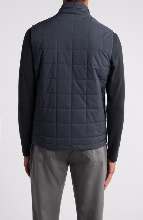 Shop Johnston & Murphy Box Quilt Vest In Navy