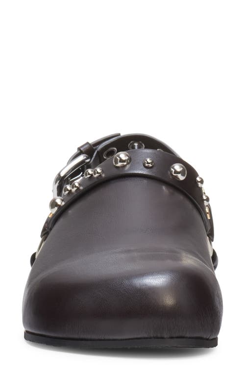 Shop Stella Mccartney Elyse Studded Slingback Clog In Coffee