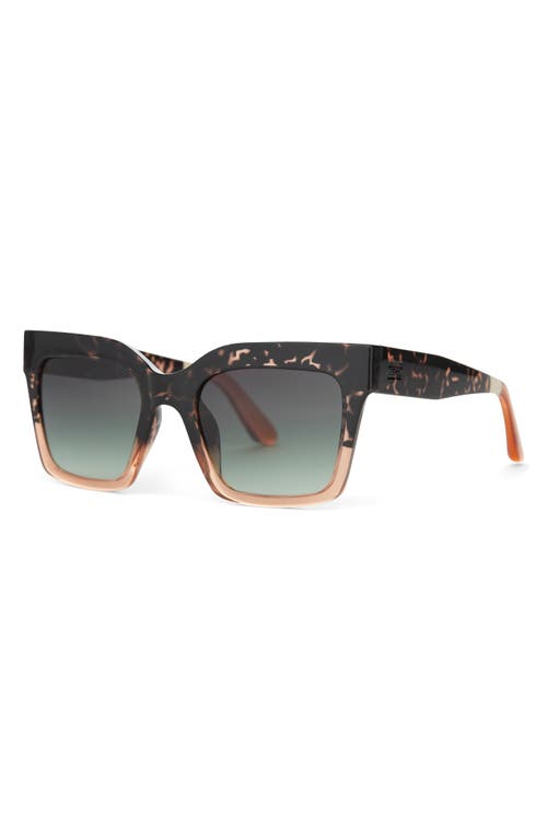 Toms Adelaide 52mm Gradient Square Sunglasses In Tortoise Apricot Crystal Fade