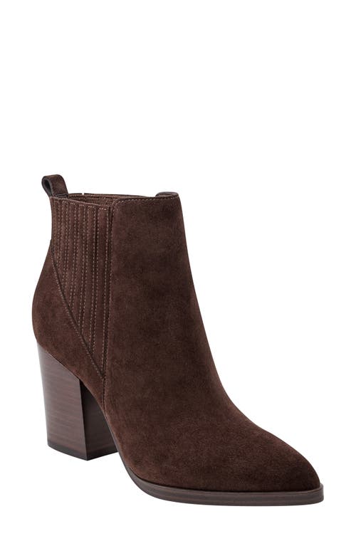 Shop Marc Fisher Ltd Alva Bootie In Dark Brown