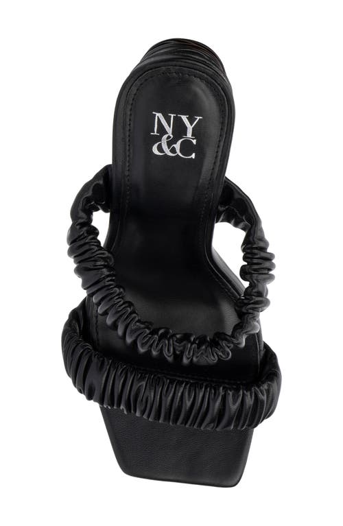NEW YORK AND COMPANY NEW YORK AND COMPANY FAINA RUCHED STRAP SANDAL 