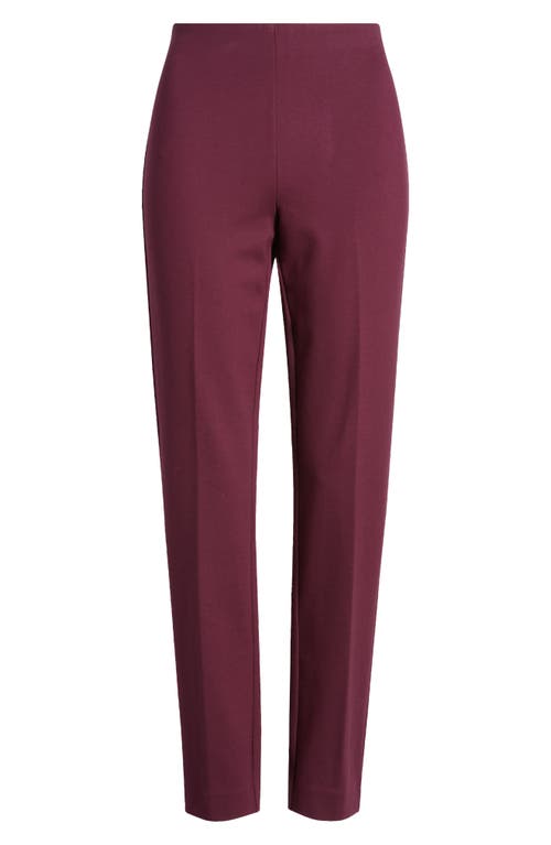 Shop Anne Klein Hollywood Waist Slim Fit Pants In Deep Plum