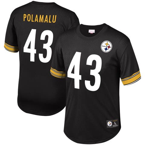 Troy Polamalu Pittsburgh Steelers Mitchell & Ness Retired Player Name &  Number Mesh Top - Black