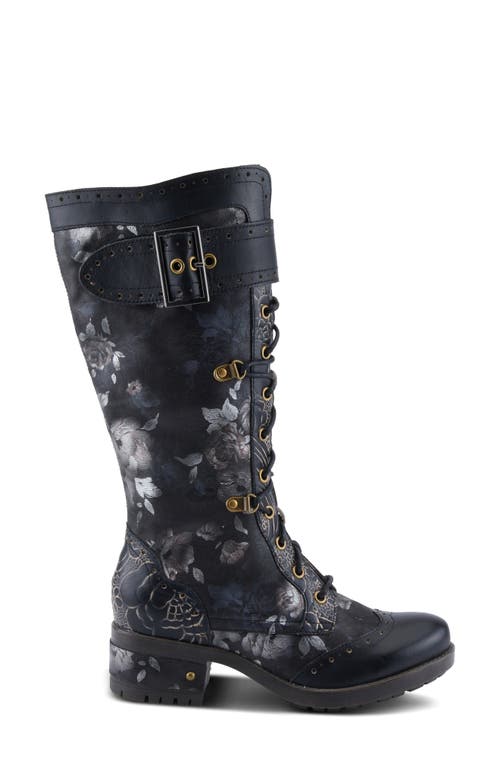 L'artiste By Spring Step Kisha Boss Boot In Black Multi