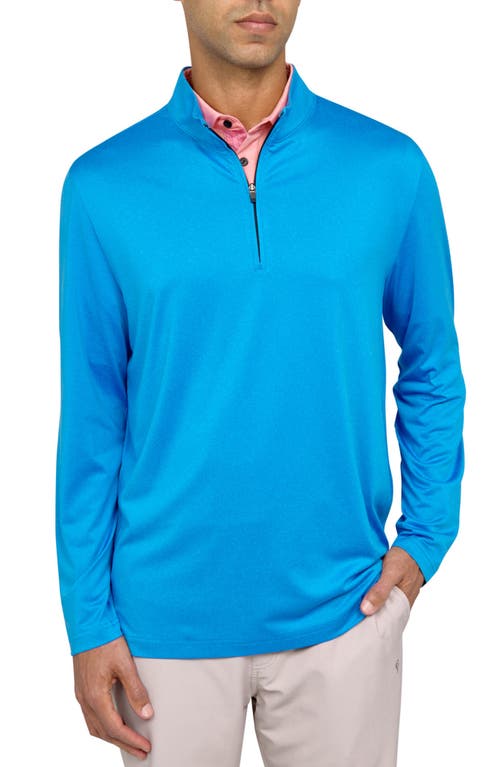 Shop Construct Con.struct Melange Performance Quarter Zip In Lt Blue