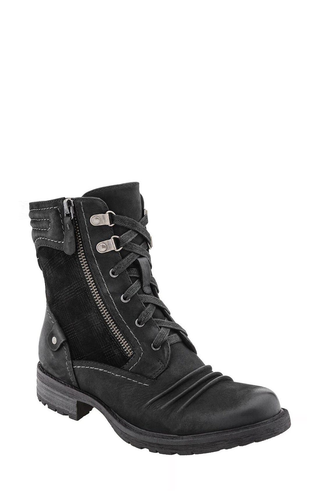 earth lace up boots