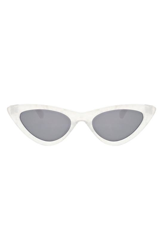 Shop Bcbg 54mm Extreme Cat Eye Sunglasses In White Marble