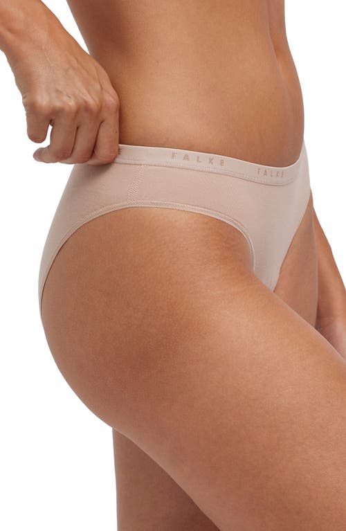 Falke Daily Climate Cotton Blend Bikini Briefs In Camel