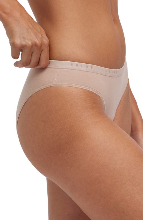 Shop Falke Daily Climate Cotton Blend Bikini Briefs In Camel