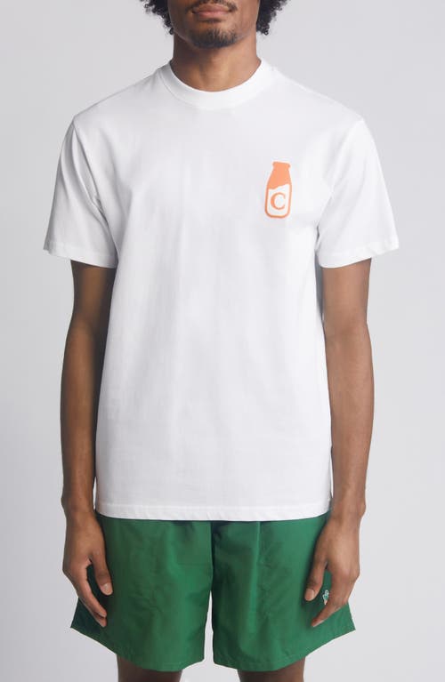 Dairy Cotton Graphic T-Shirt in White
