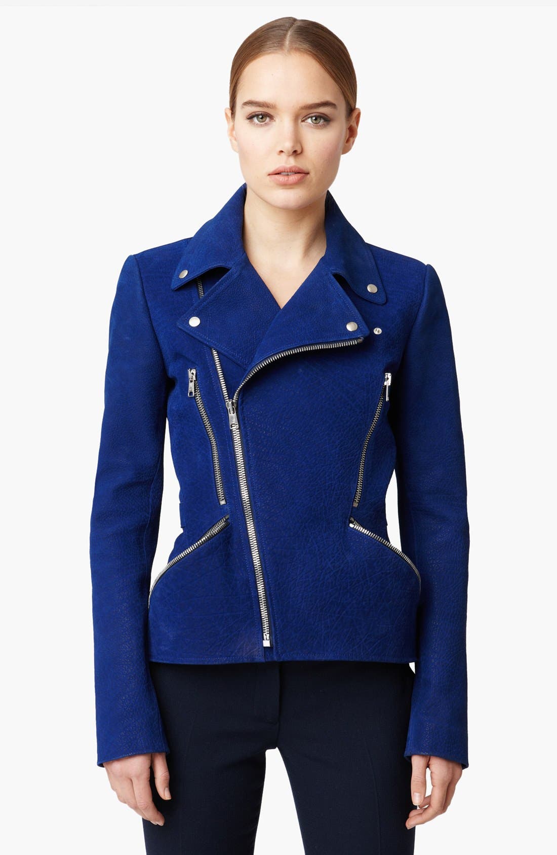 Alexander McQueen Nubuck Leather Jacket Nordstrom