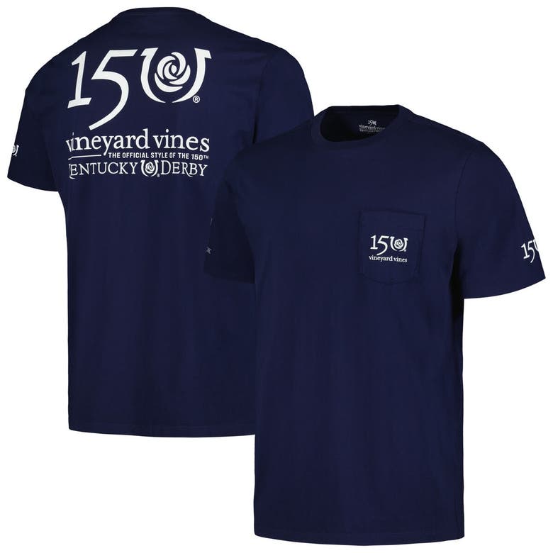 Vineyard Vines Navy Kentucky Derby 150 Logo T-shirt