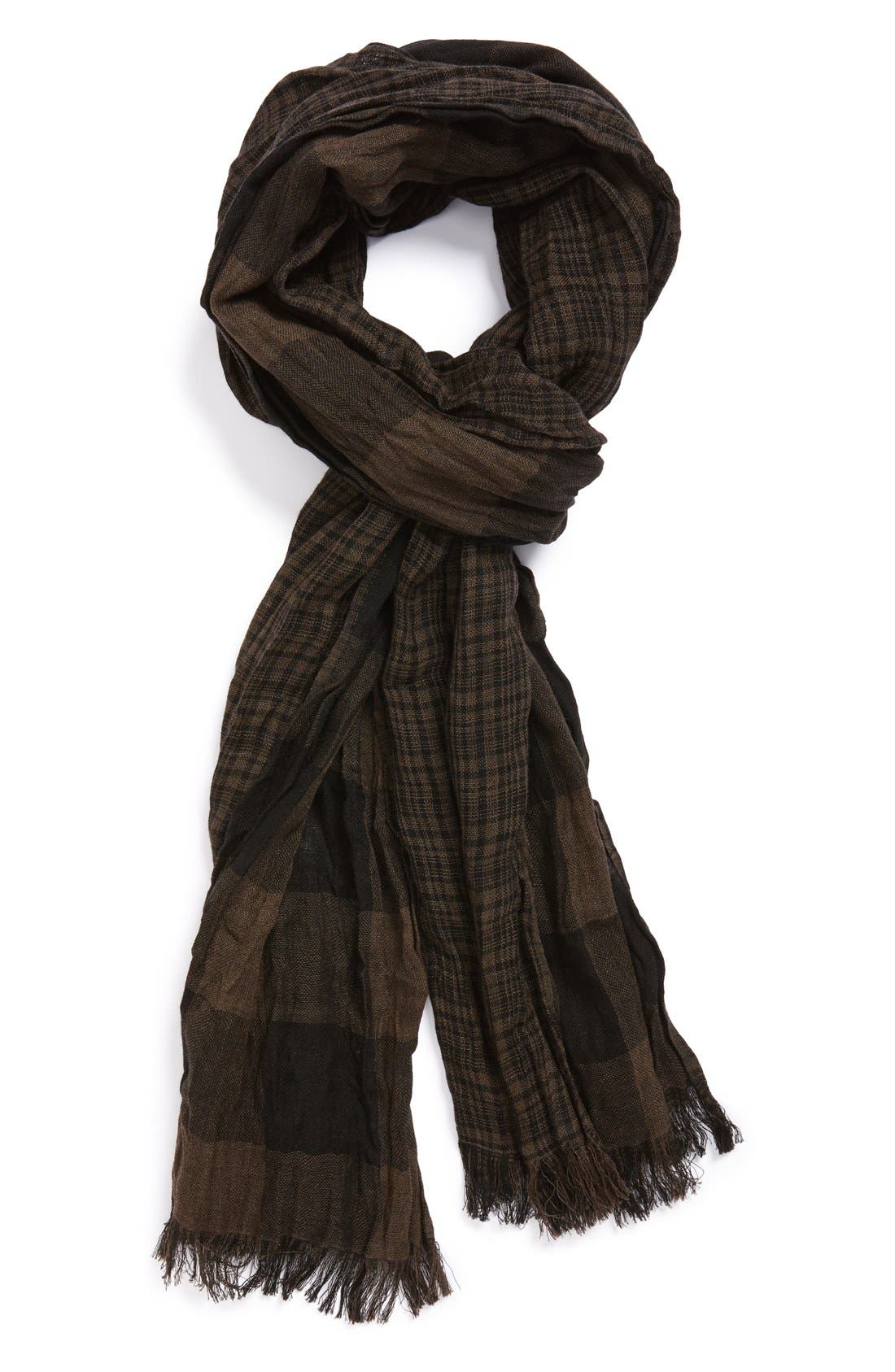 John Varvatos Star USA Plaid Cotton Scarf | Nordstrom