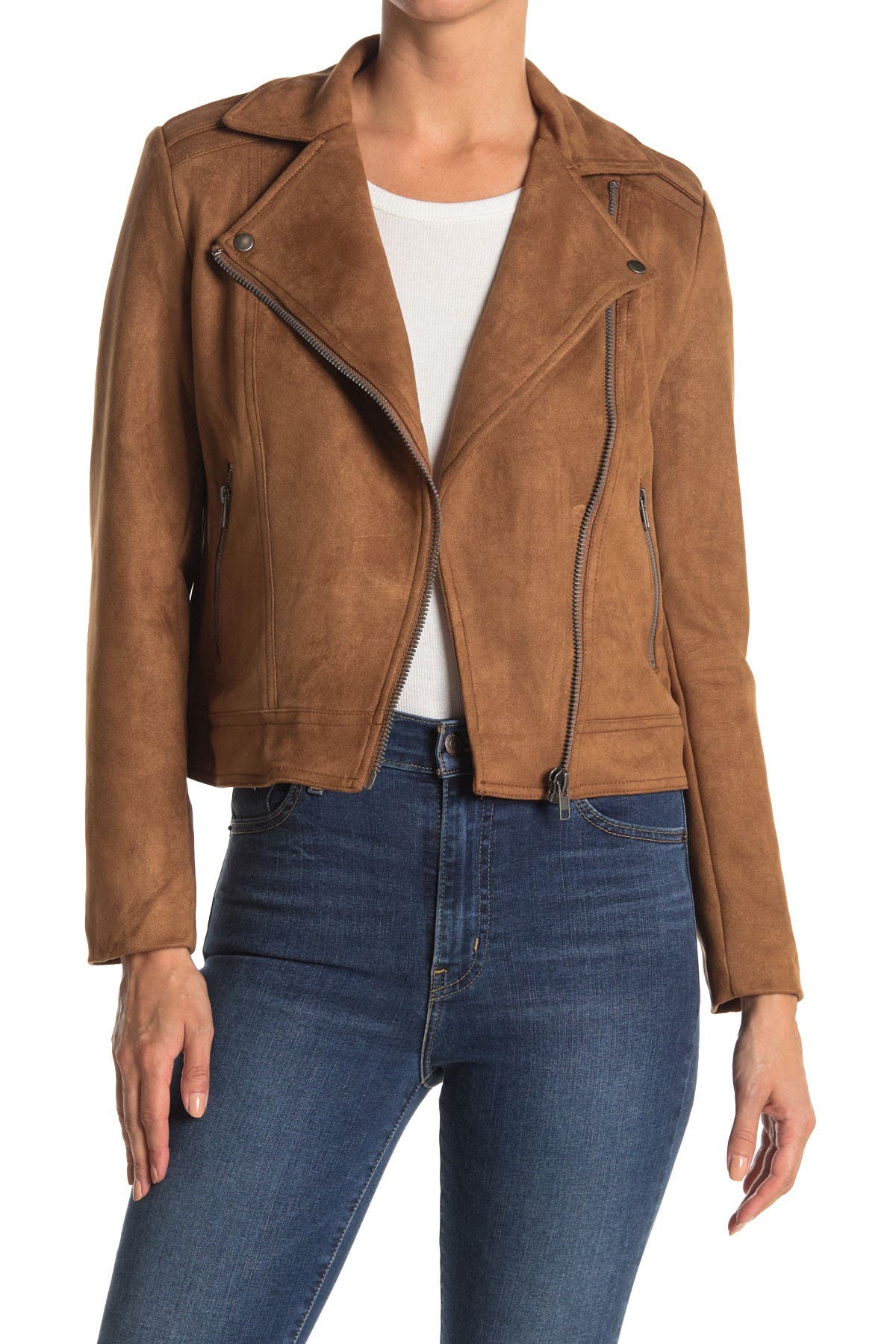 Philosophy Apparel | Faux Suede Moto Jacket | Nordstrom Rack