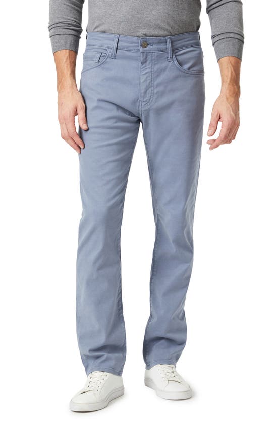 Shop Mavi Jeans Zach Straight Leg Stretch Twill Pants In Flint Stone Luxe Twill