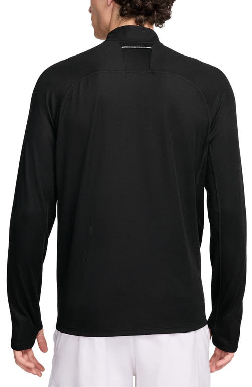 Nike Men's Trail Dri-fit 1/2-zip Mid Layer Top In Black/summit White