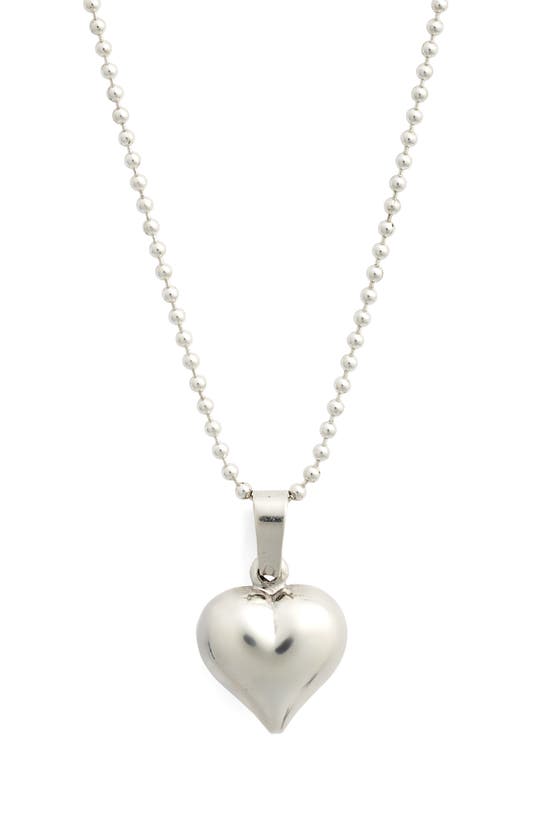 Martine Ali Averi Heart Pendant Necklace In Silver